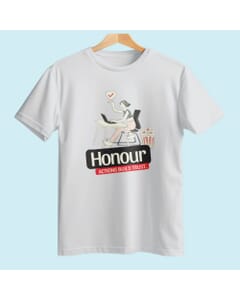 Honour GB Pima Round Neck T-Shirt White